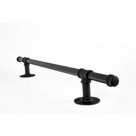 KINMADE 12FT Stair Handrail Industrial Loft Pipe Style for Indoor Stairs, Wall Mounted Stairway Handrail,Basement Stair Railing