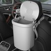 Garoopion Waterproof Car Garbage Can, 1.9 Gallon Soft Silicone Hanging