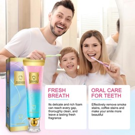 2Pcs Niacinamide Whitening Toothpaste, Bright White Toothpaste for Fresh Breath, Nicotinamide Dazzling White Toothpastes, Removal Tooth Stains, Complete Care Dazzling White Toothpastes