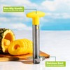 Tasty Pineapple Slicer, Stainless Steel with Non-Slip Handle, Cores &