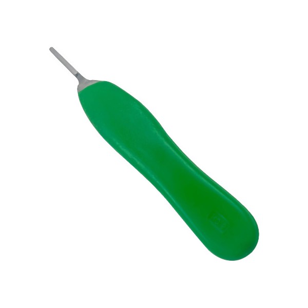 XPRS Set of 5 Knife Handles #5, Green Plastic Grip