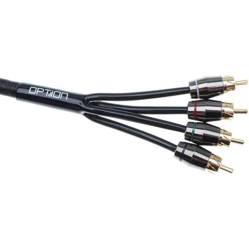 OPTION 4-channel RCA cable, 5.5 m, premium quality for interference-free