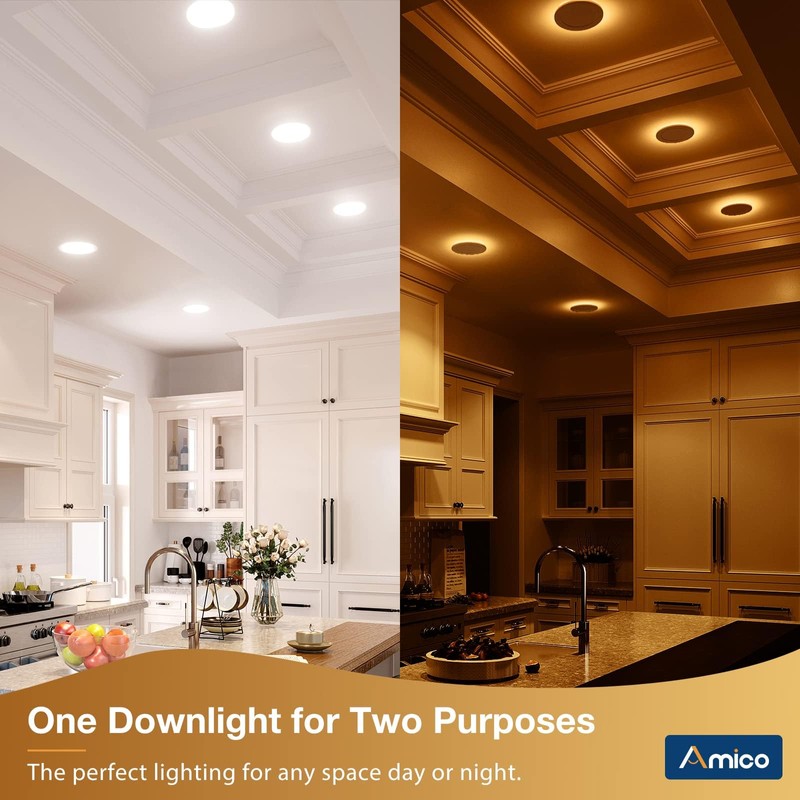 Amico 6 Pack 6 Inch 5CCT LED Recessed Ceiling Light