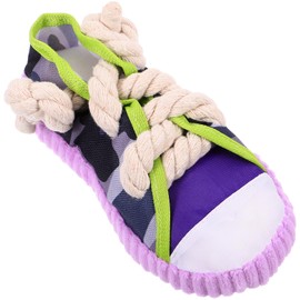 FRCOLOR Dog Shoe Chew Toys Shoes Shape Squeaky Toy Dog Interactive Toys Pet Plaything Small Dog Toy for Small and Medium Pets