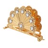 Golden Metal Napkin Holder Exquisite Light Luxury European Style Zinc