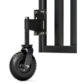 Heavy Duty Fence Gate Wheel - 8-inch Gate Wheels for Wooden or Metal Tube Gate - Prevent Sagging - Durable & Easy to Install - Caster Wheel with Suspension - Smooth Support for Swing or Rolling Gate