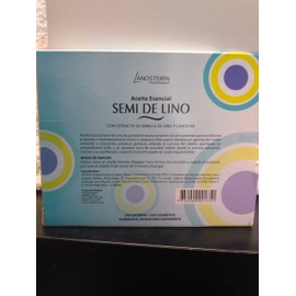 Lanosterin- 6 ampoules of Semi De Lino con Aceite Esencial de Lanolina 0.43 fl Oz each & gift