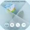 20 Sheets Matte Frosted Flower Bouquet Wrapping Paper,Double Sided Flower