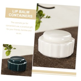BIUDECO Pack Small Ceramic Jars Travel Cosmetics Containers Sample Face Product Holder