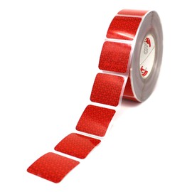 Orafol Reflexite VC 104 Curtain Grade Segmented Contour Marking Reflective Tape (Red, 1 Metre)