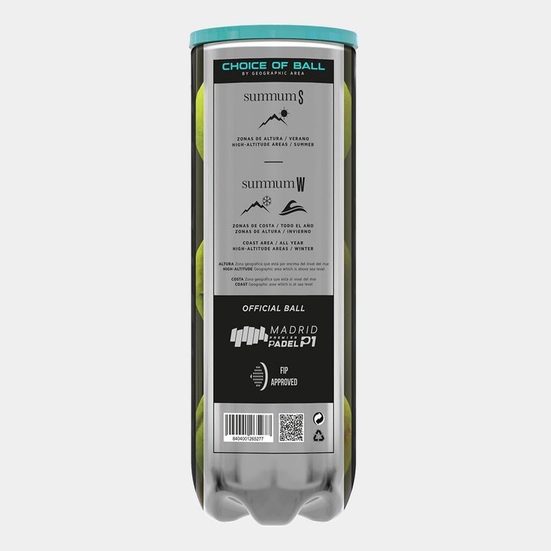 Varlion Summum Pro W Padel Balls, 6 Cans, 18 Balls