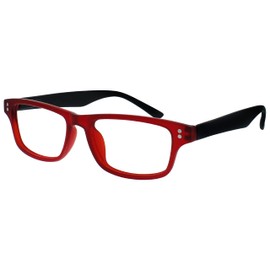 UV Reader Gummiertes Rot Schwarz Kurzsichtig Fernbrille Für Kurzsichtigkeit Herren Frauen UVMR033 -2,00