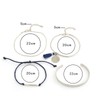 TseenYi Silver Bracelet Sets Boho Disc Tassel Pendant Bracelet Layered