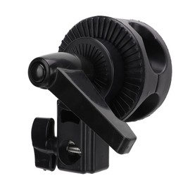 Grip Head Holder Mount for Studio Flash Reflector Boom, Photography Reflector Holder Adapter, Single Wheel Turntable for Flash Reflector Boom