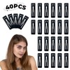 40PCS Black Hair Clips for Women, 2 Inch Snap Hair