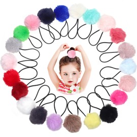 22pcs Hair Ties Plush Elastic Hair Bands for Girls Comfortable and Durable for Toddlers and Little Girls