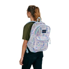 JanSport Mesh Pack - See Through Backpack Ideal for Class or Beach Outtings, Mystic Floral