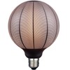 greenandco® Vintage Design LED Lamp Black Patterned (Leaf Motif) Dimmable