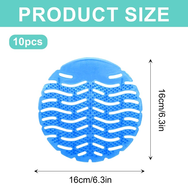 Omevett 10 Pcs Urinal Mats Scented Urinal Screen Deodorizer Mats