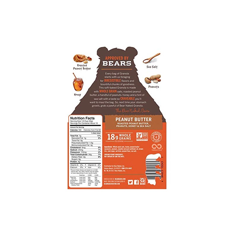 Bear Naked Peanut Butter Granola - 12oz (Pack of 2)