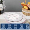 fanquare 10 Inch Porcelain Dinner Plates Set of 4, Lace