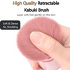 Retractable Kabuki Makeup Brush, Powder Brush, Face Make Up Brushes