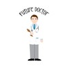 CafePress Future Doctor Sticker Rectangle Bumper Sticker Car Decal
