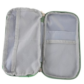 Operitacx federmäppchen stift aufbewahrung stift halter kassenrollen Pin-Box Flip-Stifttasche Beutel Multifunktions-Bleistifttasche Stifttasche mit Reißverschluss Aluminiumlegierung Green