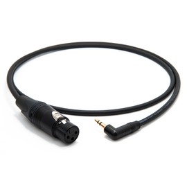 enoaudio Mogami 2893 Quad Camera Directional Microphone Cable DSLR Neutrik Gold 3.5 mm L Mini Jack - XLR Female, 100 cm