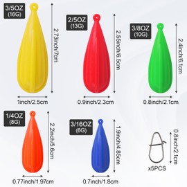 Fishing Practice Plugs, 5 Mixed Sizes Bait Casting Practice Plug Weight Silicone Practice Plugs for Kids Beginner to Improve Casting Skills