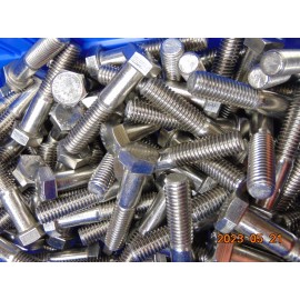 the LOT OF 4 Hex Head Bolt 1/2"-13 x 2-1/2" Long Stainless Steel Screw 304