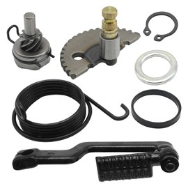 Ollanoos Motorcycle Starter Lever Shaft Kit, Moped Kick Start Lever Starter Shaft Gear Assembly, Replacement for GY6 49CC 50CC 80CC 100CC Scooter