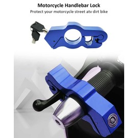 Greluma 1 x robust motorcycle lock, theft-proof, adjustable bicycle handlebar lock for securing your mopeds, motorcycles, scooters, ATVs, dirt bikes