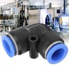 Fafeicy 10pcs PV 12mm Plastic Equal Angle Quick Coupling Pneumatic