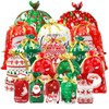 BCUEIDO 45 PCS Christmas Drawstring Gift Bags Assorted Sizes Drawstring