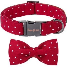 Unique Style Paws Pet Soft &Comfy Bowtie Dog Collar and Cat Collar Pet Gift for Dogs and Cats 6 Size and 7 Patterns