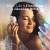 PrettyDiva - Polvo de uñas cromado de sirena – Polvo