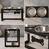 Flodomix Metal Elevated Dog Bowls, Raised Dog Bowls for Medium/Large