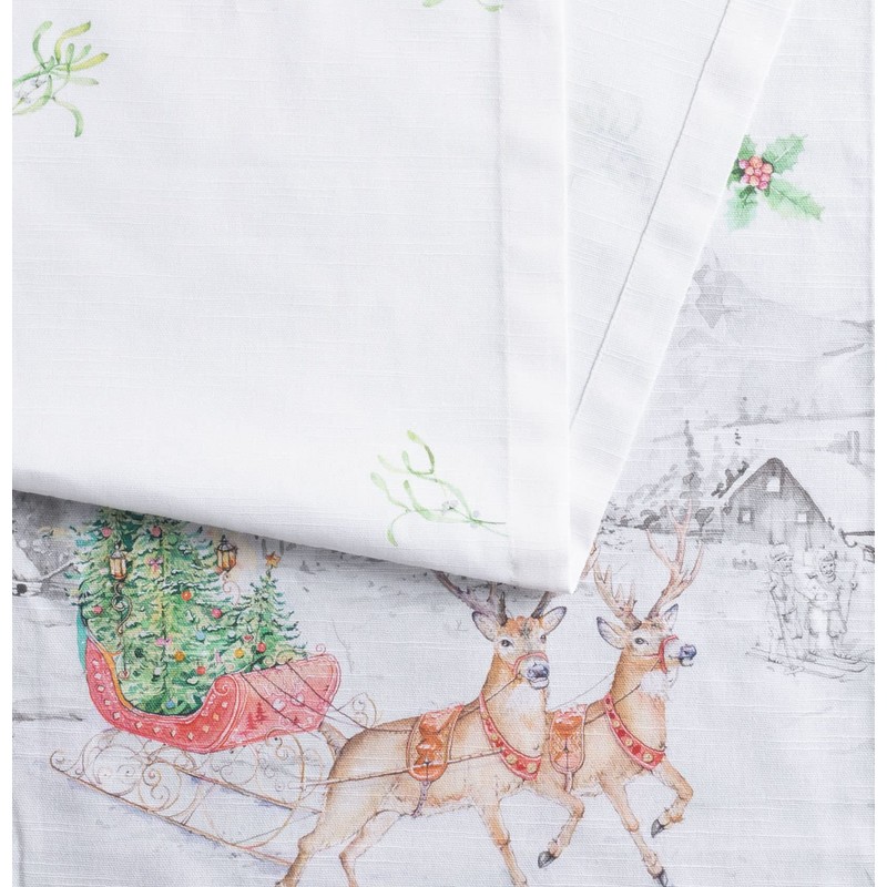 Maison d' Hermine Christmas Tradition 100% Cotton Table Runner Farmhouse