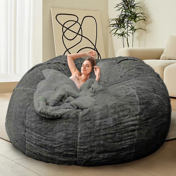 HDMLDP Bean Bag Chair for Adults Kids Without Filling Comfy
