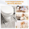 Royalcraft 7'' Tall Acrylic Toilet Stool, Modern Non-Slip Potty Stool
