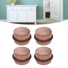 4PCS Cylindrical Door Stopper Prevent Impact Silent Punch Free Solid