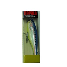 Rapala Saltwater Skitter Pop 12 Fishing Lure (Blue Chartreuse)