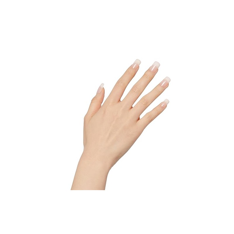 Kiss Salon Acrylic Nude French Nails, Cashmere, 31 Count
