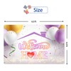Welcome Home Backdrop Banner - Home Sweet Home Sign -