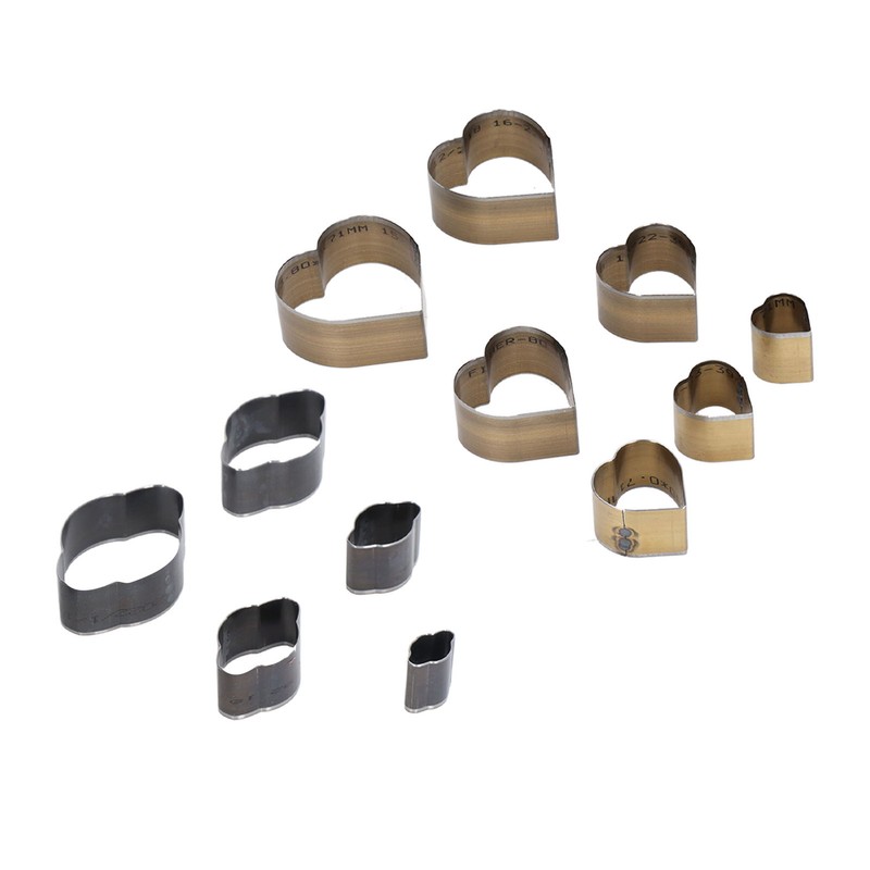 12 Pcs Leather Cutting Mold Heart Shape Exquisite High Carbon