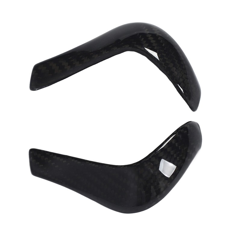 Gear Shift Knob Cover Carbon Fiber Console Shifter Head Trim