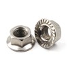 304 Stainless Steel Metric Flange Nuts M4 4mm Hex Nut-50