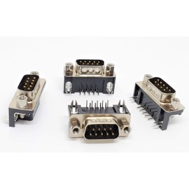 PC Accessories - Connectors Pro Db9 Male Right Angle PCB Mount Connector, 90 Degree D-Sub, 10-Pack