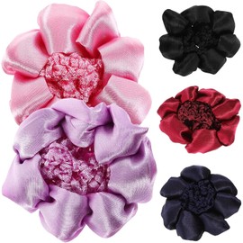 GALPADA 5 piezas redecilla elástica para niña redecilla para el cabello sujetamoños para peinados de ballet